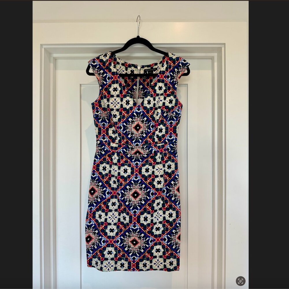 French Connection Sleeveless Pattern Dress Size 8
